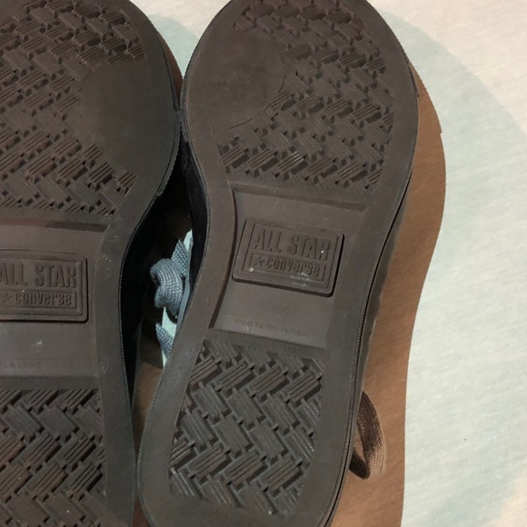 Gray and Black Converse Star Player 76 Leather Sneakers - Picture 8 of 16